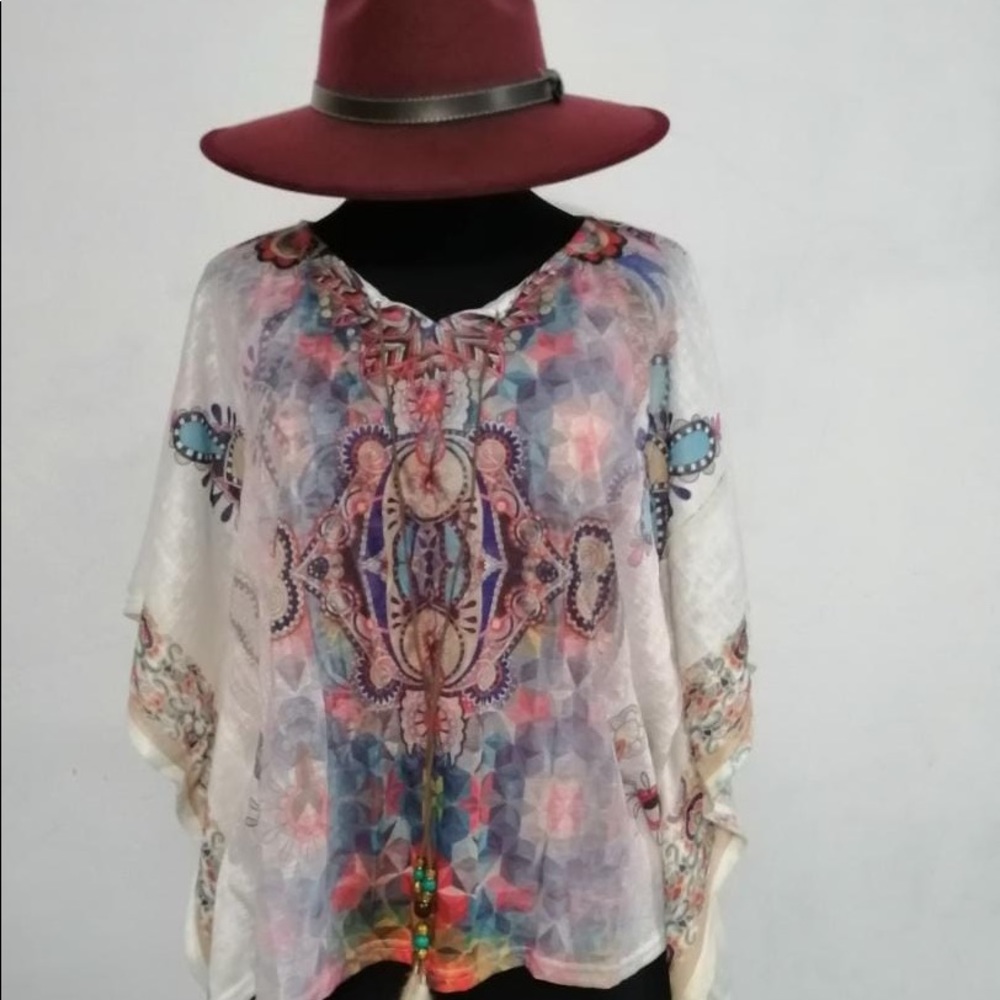 Mexican Boho Style Blouse